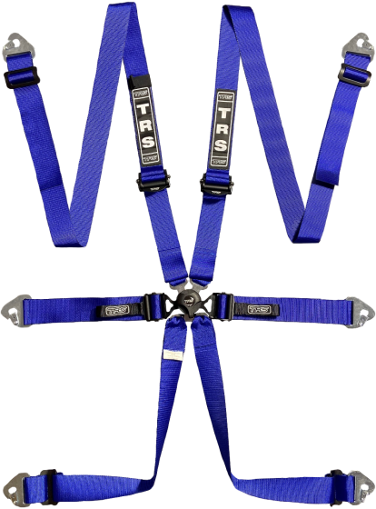 TRS Homologated Fia Pro Saloon / Gt Harness - New Pro Quick adjuster2"/2" - 6 point - HANS ONLY
