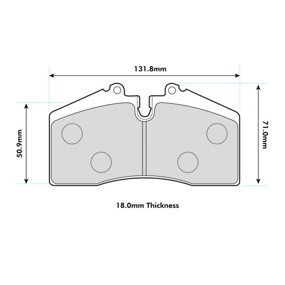 STOPTECH STOPTECH ST40/45 PBS Front Brake Pads