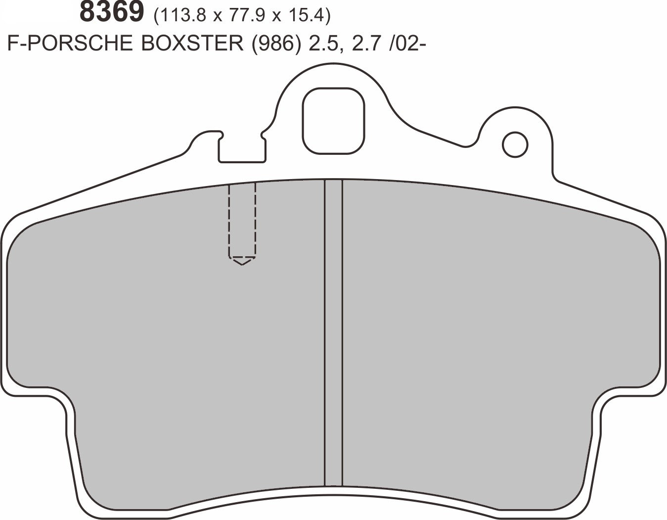 2006 - PORSCHE Boxster (987) 2.7 PBS Front Brake Pads