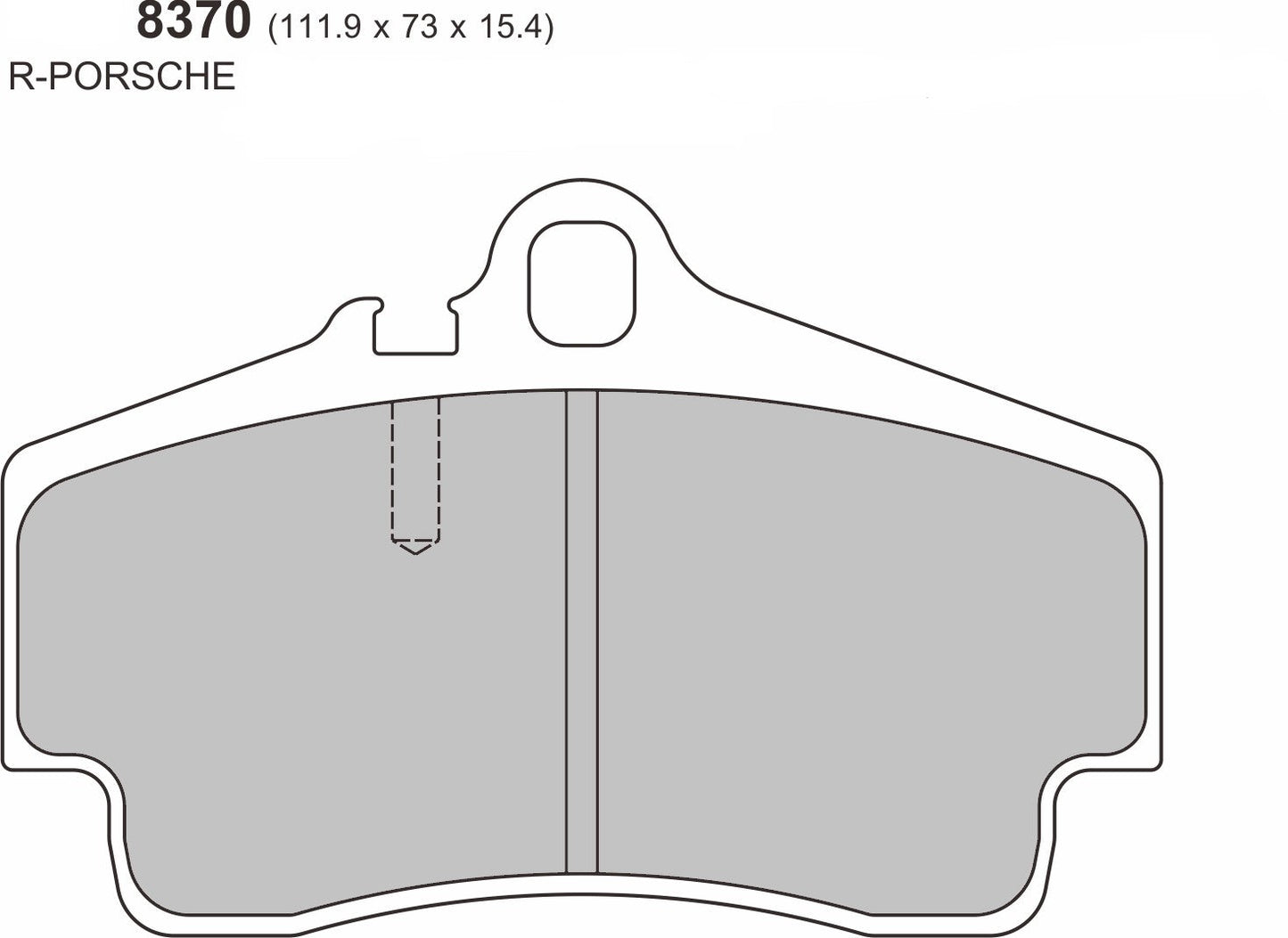 2007 - 2010 PORSCHE Cayenne (955) 4.8 Turbo S PBS Rear Brake Pads