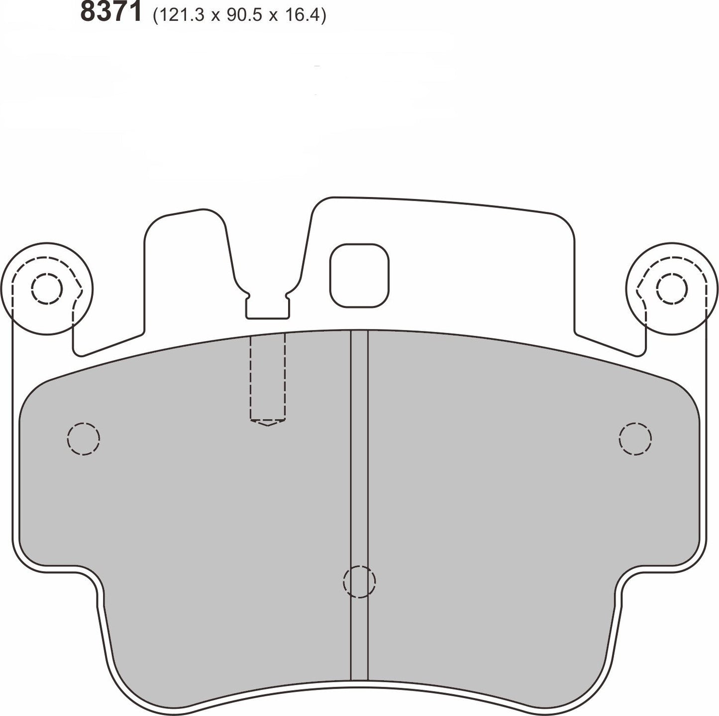 2009 - 2012 PORSCHE Cayman (987) 3.4 PBS Front Brake Pads