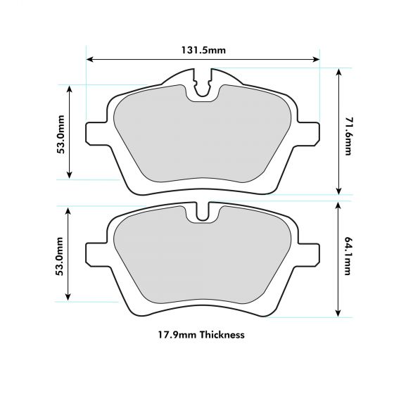 2013 - MINI MINI PACEMAN (R61) 1.6 Cooper DX PBS Front Brake Pads