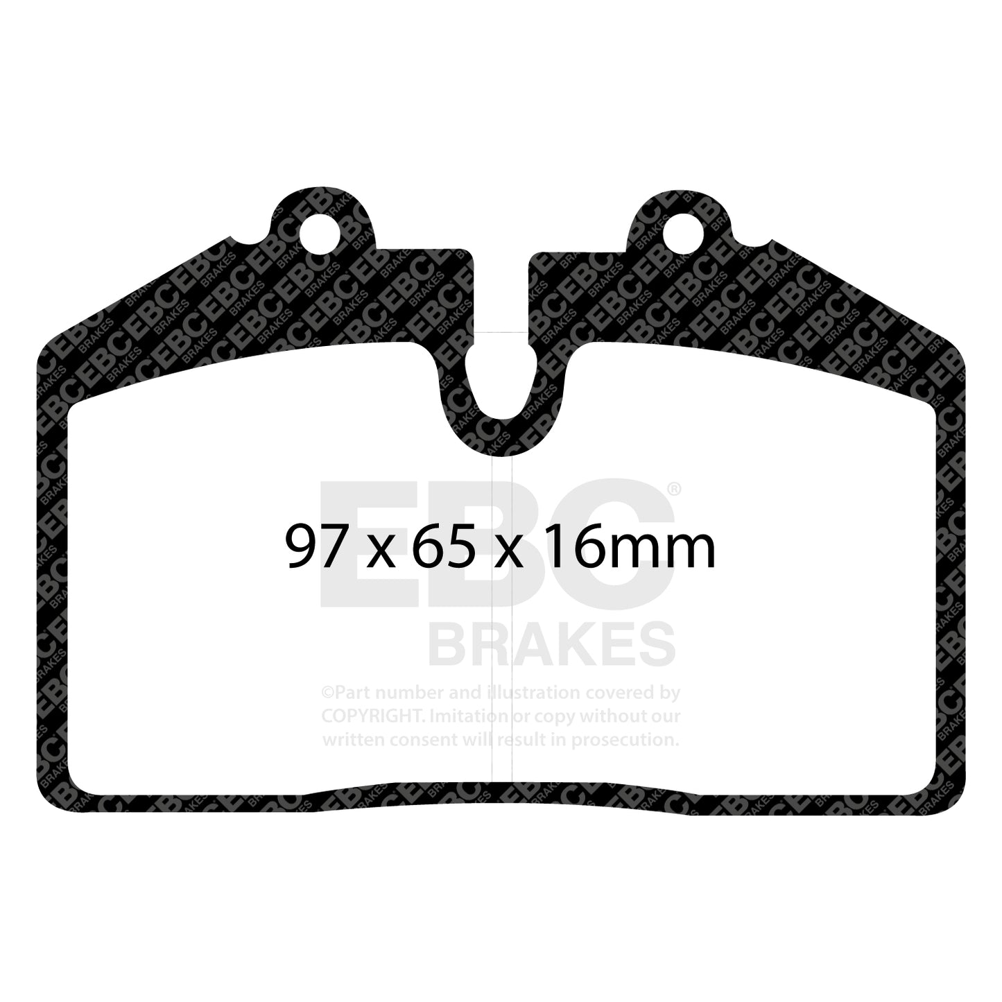 EBC Brakes Greenstuff 6000 Series Truck and SUV Brake Pad Set (DP6992)