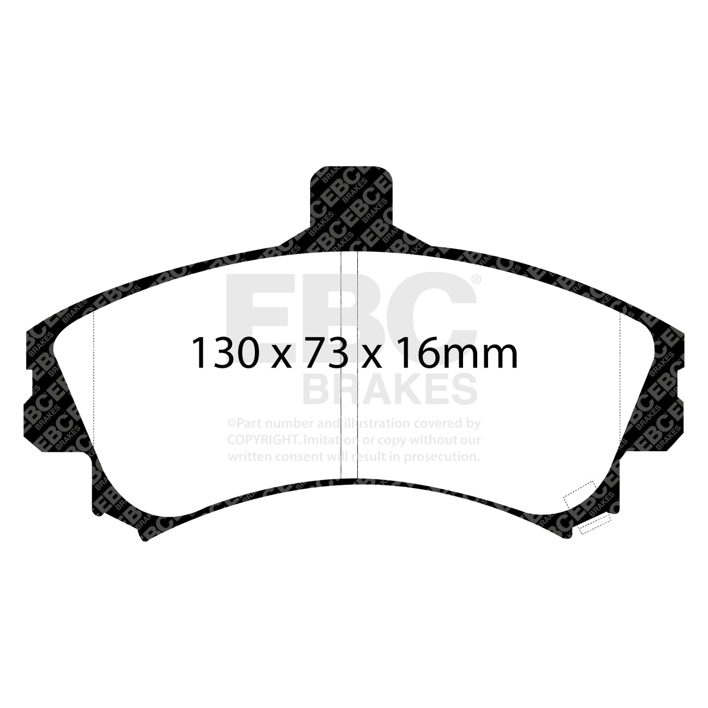 EBC Brakes Greenstuff 6000 Series Truck and SUV Brake Pad Set (DP6992)