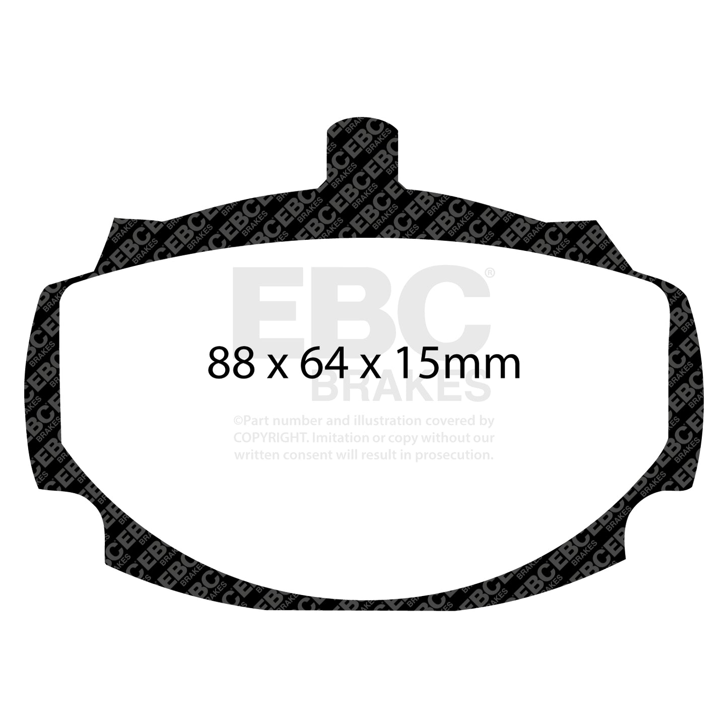 EBC Brakes Greenstuff 6000 Series Truck and SUV Brake Pad Set (DP6992)