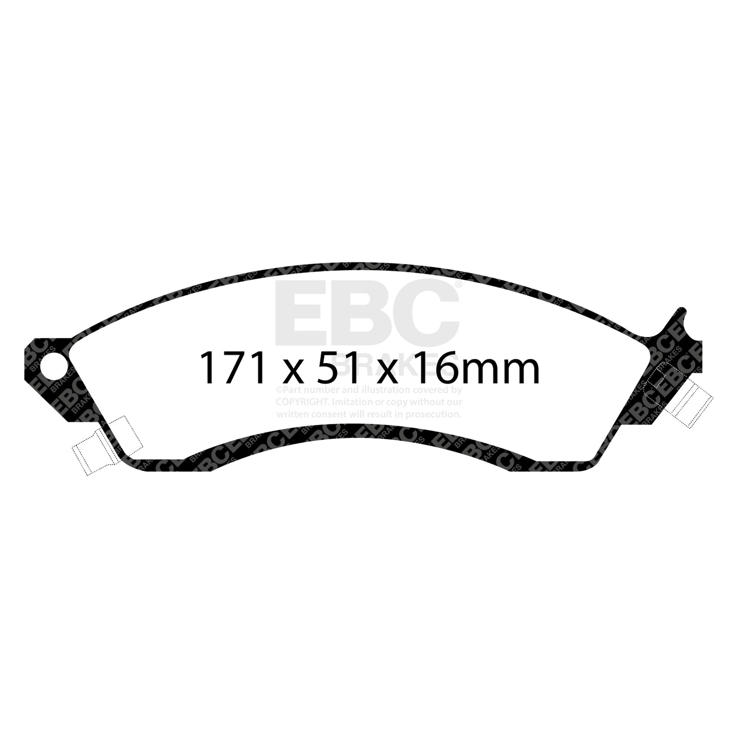 EBC Brakes Greenstuff 6000 Series Truck and SUV Brake Pad Set (DP6992)