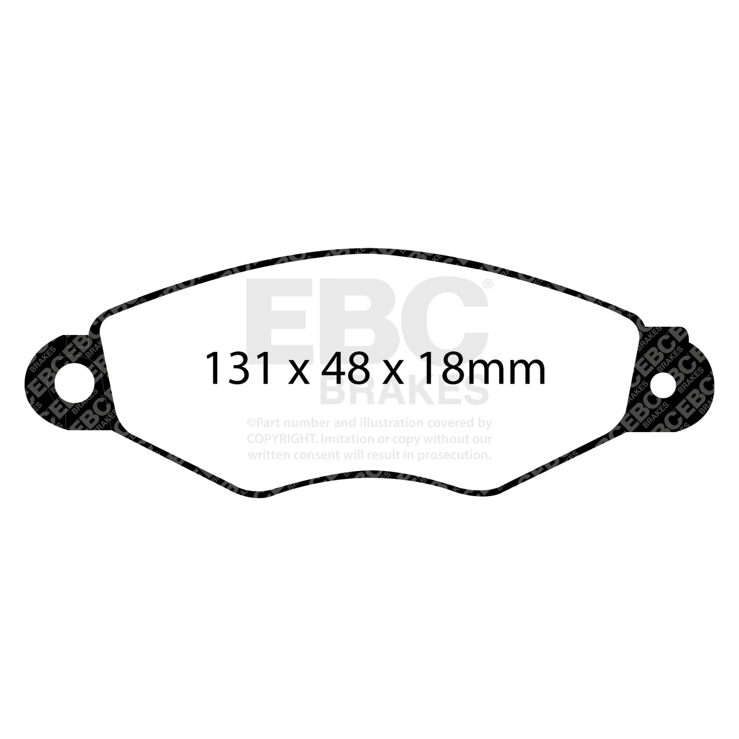 EBC Brakes Greenstuff 6000 Series Truck and SUV Brake Pad Set (DP6992)