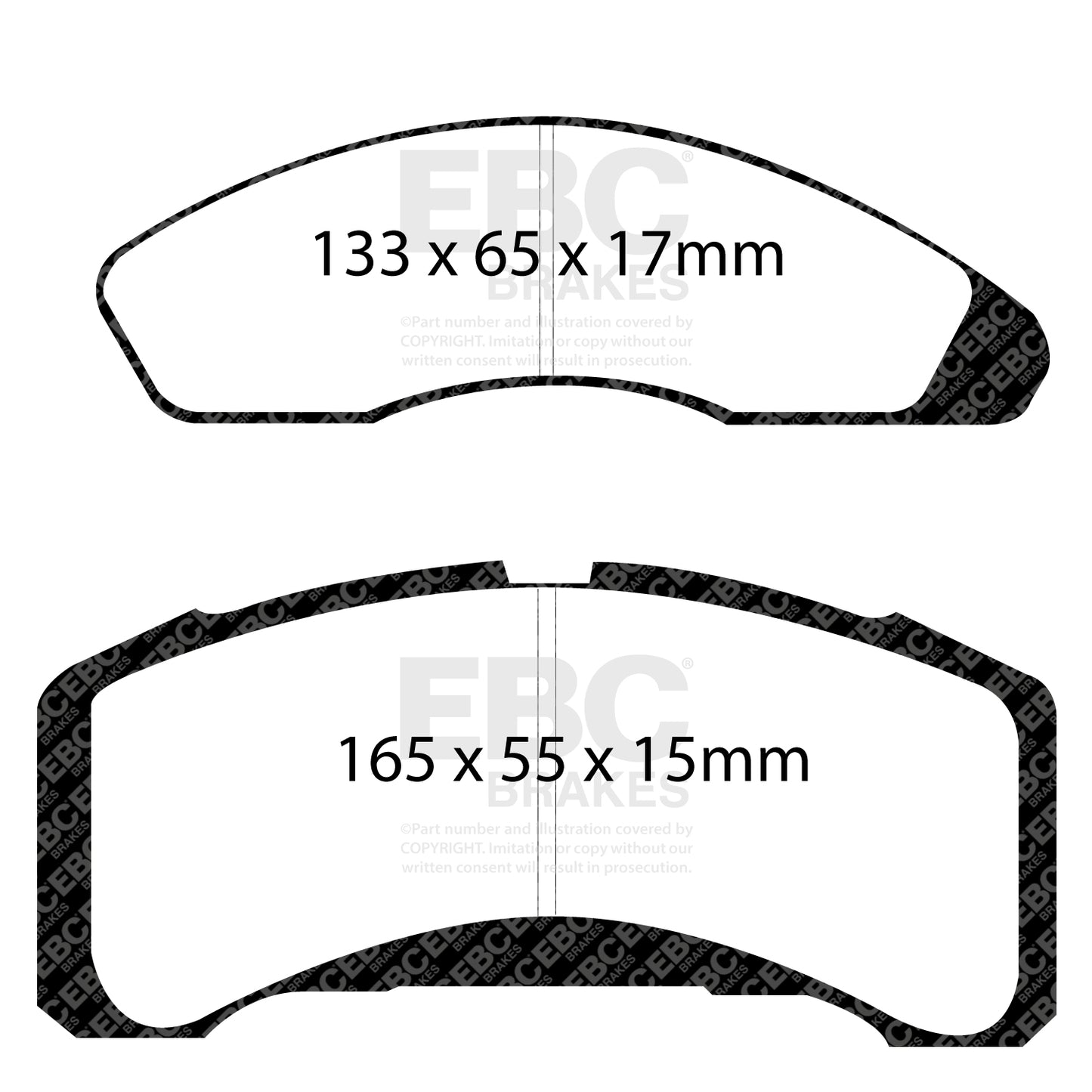 EBC Brakes Greenstuff 6000 Series Truck and SUV Brake Pad Set (DP6992)