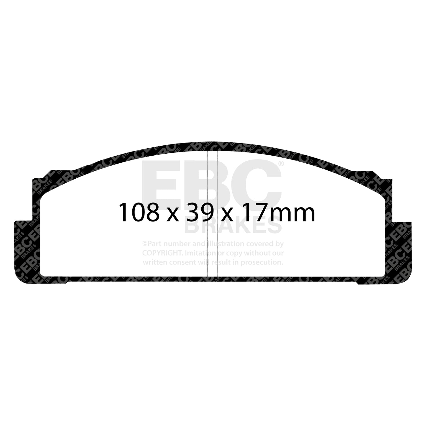 EBC Brakes Greenstuff 6000 Series Truck and SUV Brake Pad Set (DP6992)