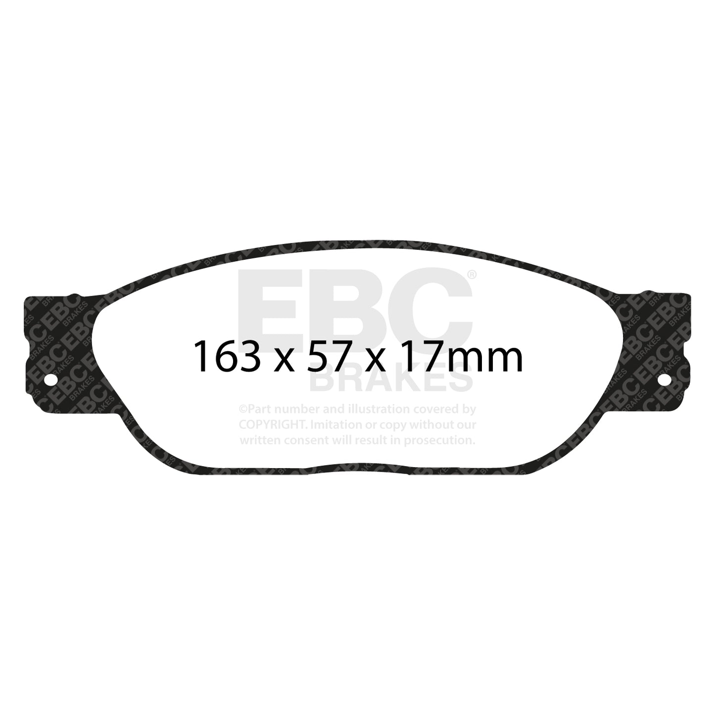 EBC Brakes Greenstuff 6000 Series Truck and SUV Brake Pad Set (DP6992)