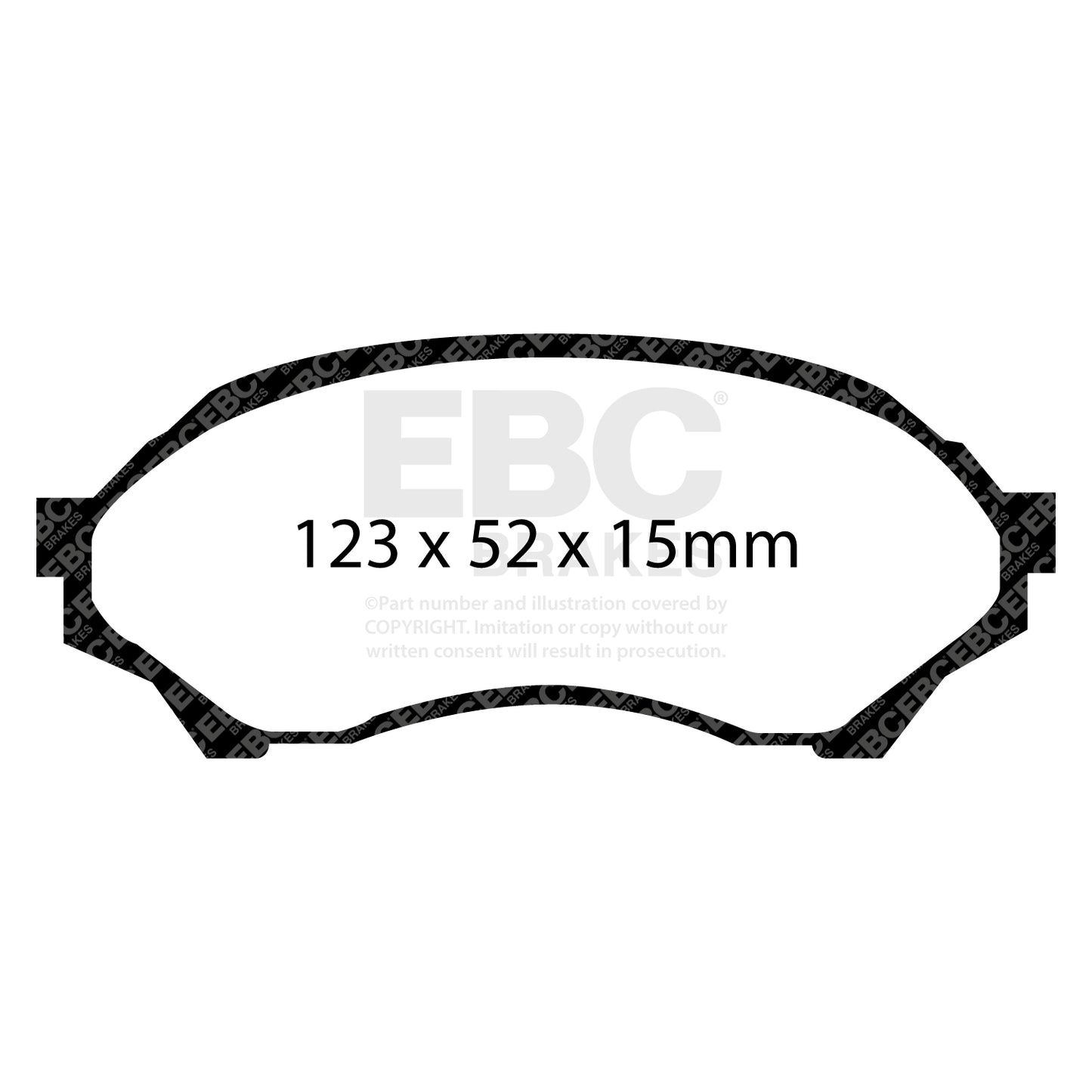 EBC Brakes Greenstuff 6000 Series Truck and SUV Brake Pad Set (DP6992)