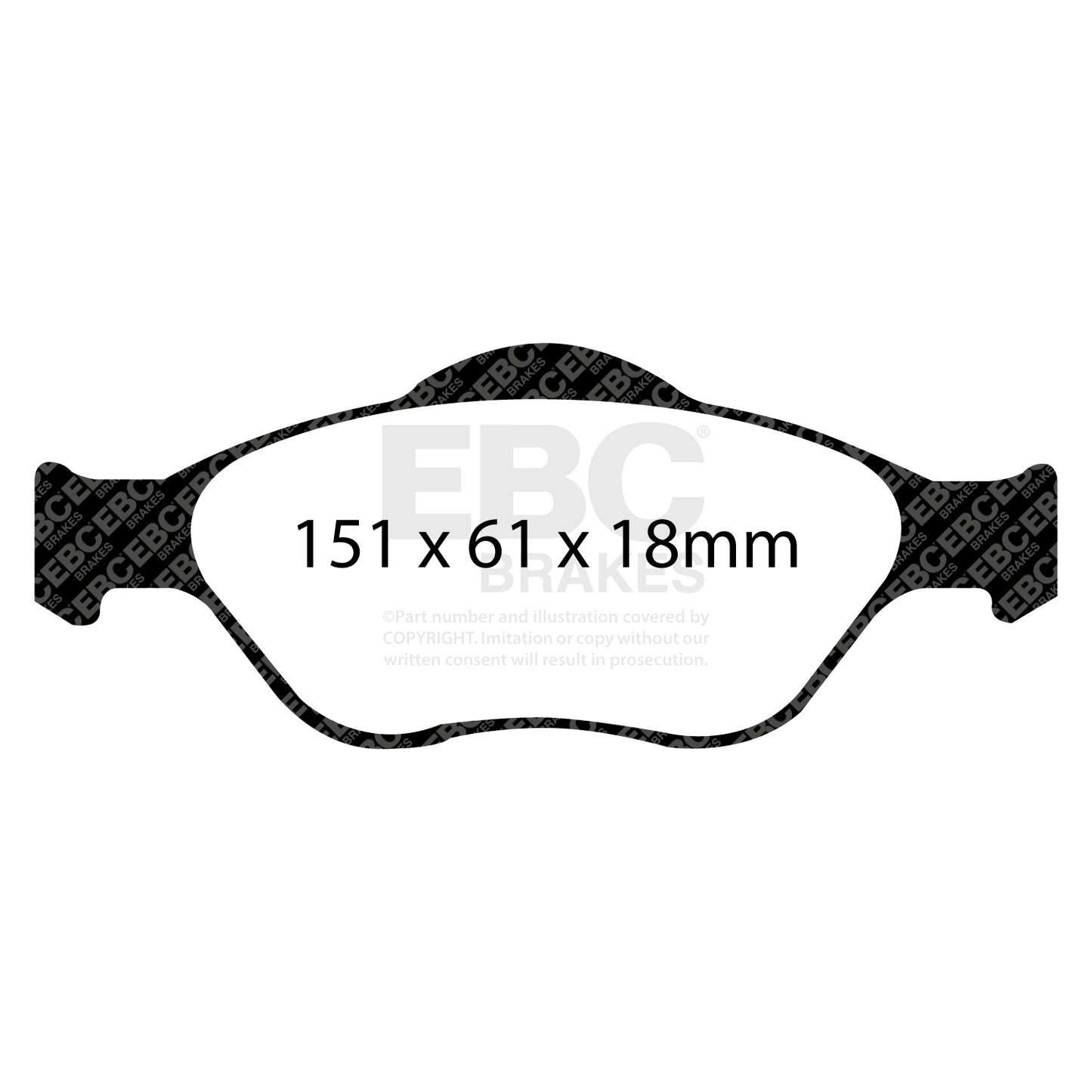 EBC Brakes Greenstuff 6000 Series Truck and SUV Brake Pad Set (DP6992)