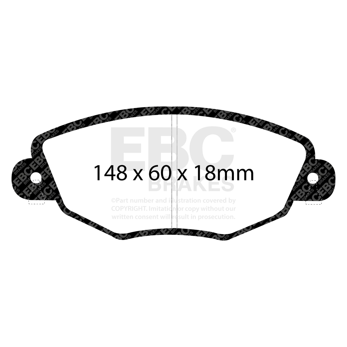 EBC Brakes Greenstuff 6000 Series Truck and SUV Brake Pad Set (DP6992)