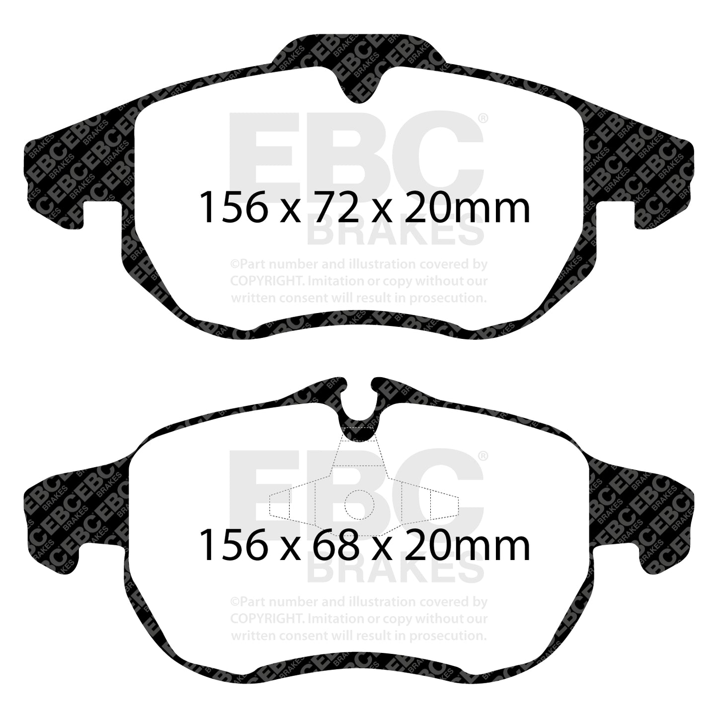 EBC Brakes Greenstuff 6000 Series Truck and SUV Brake Pad Set (DP6992)
