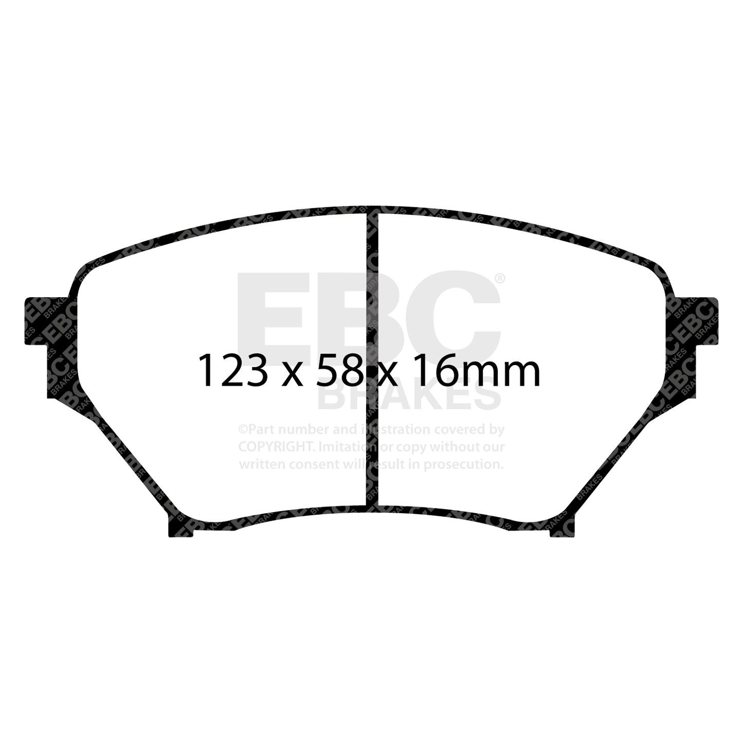 EBC Brakes Greenstuff 6000 Series Truck and SUV Brake Pad Set (DP6992)