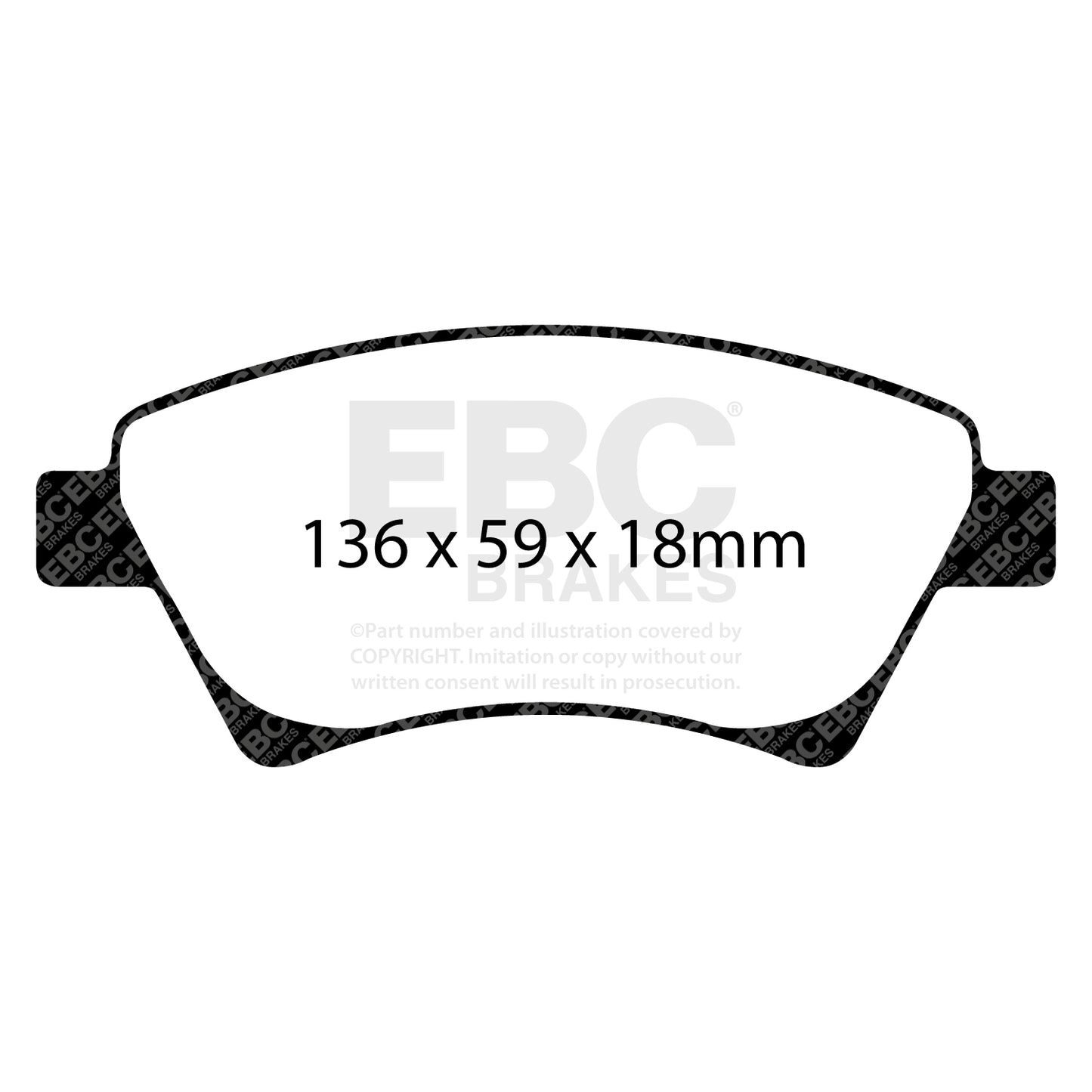 EBC Brakes Greenstuff 6000 Series Truck and SUV Brake Pad Set (DP6992)