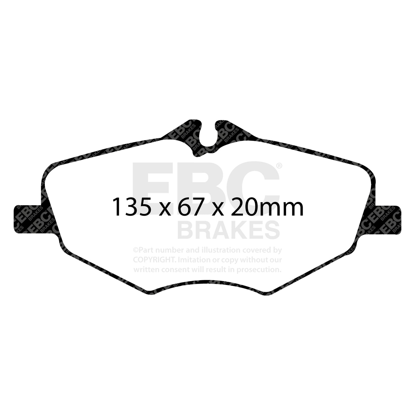 EBC Brakes Greenstuff 6000 Series Truck and SUV Brake Pad Set (DP6992)