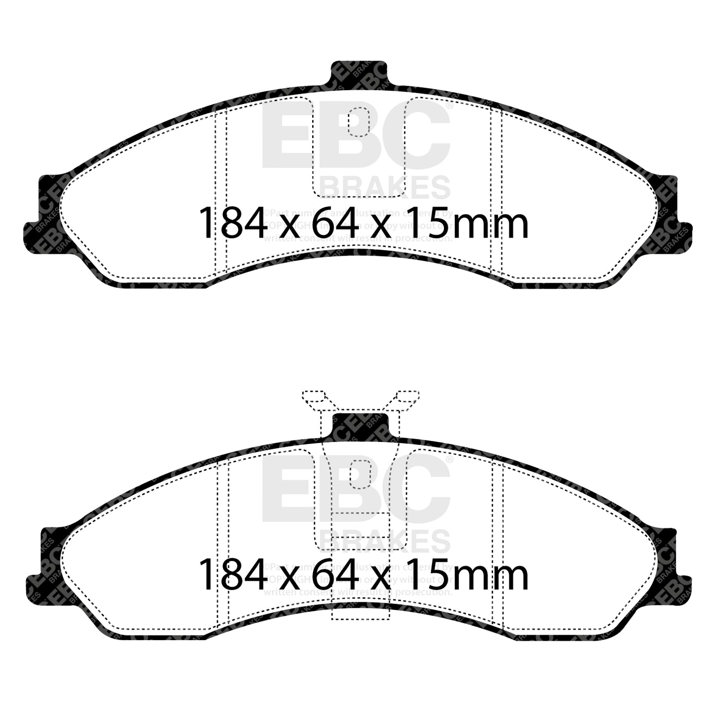 EBC Brakes Greenstuff 6000 Series Truck and SUV Brake Pad Set (DP6992)