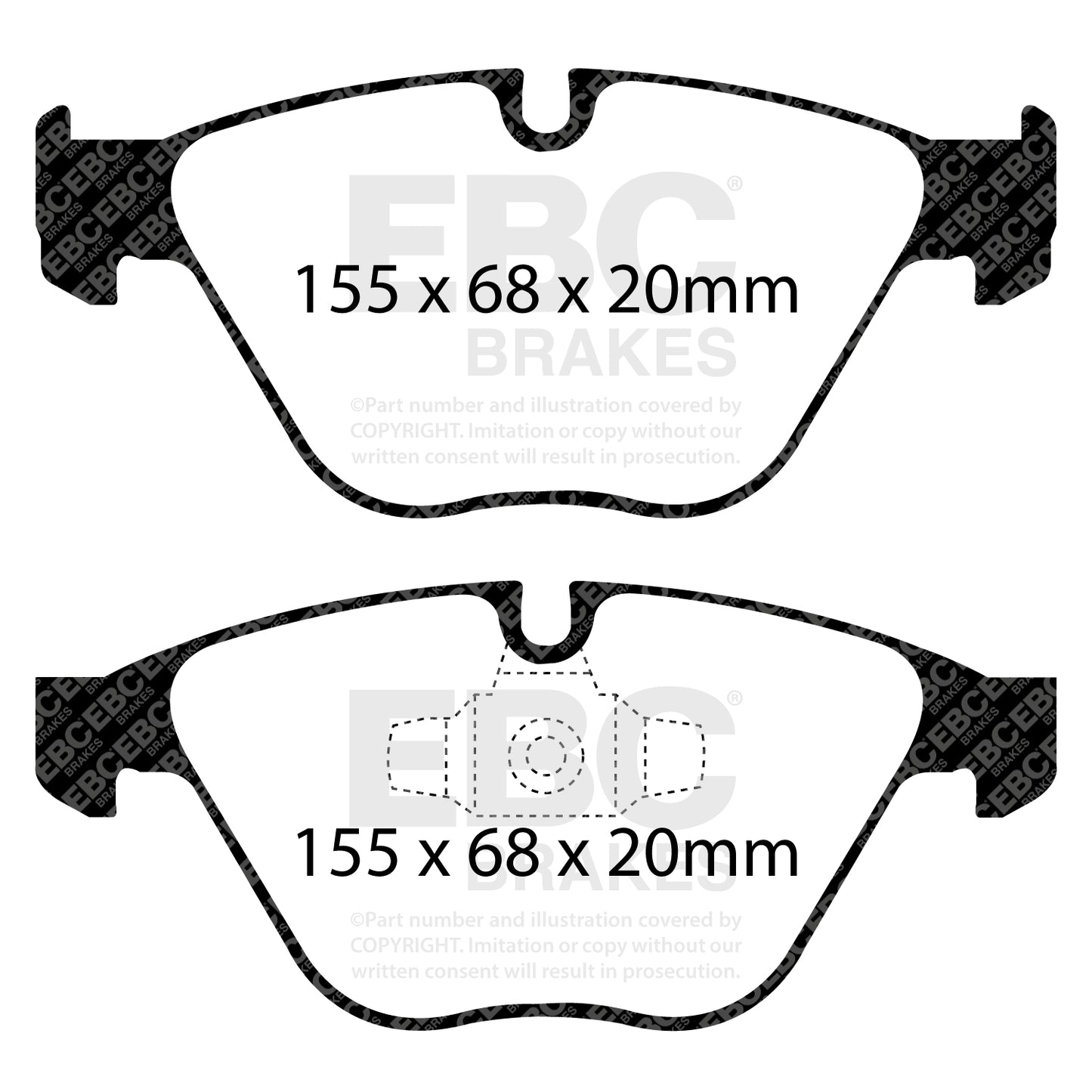 EBC Brakes Greenstuff 6000 Series Truck and SUV Brake Pad Set (DP6992)