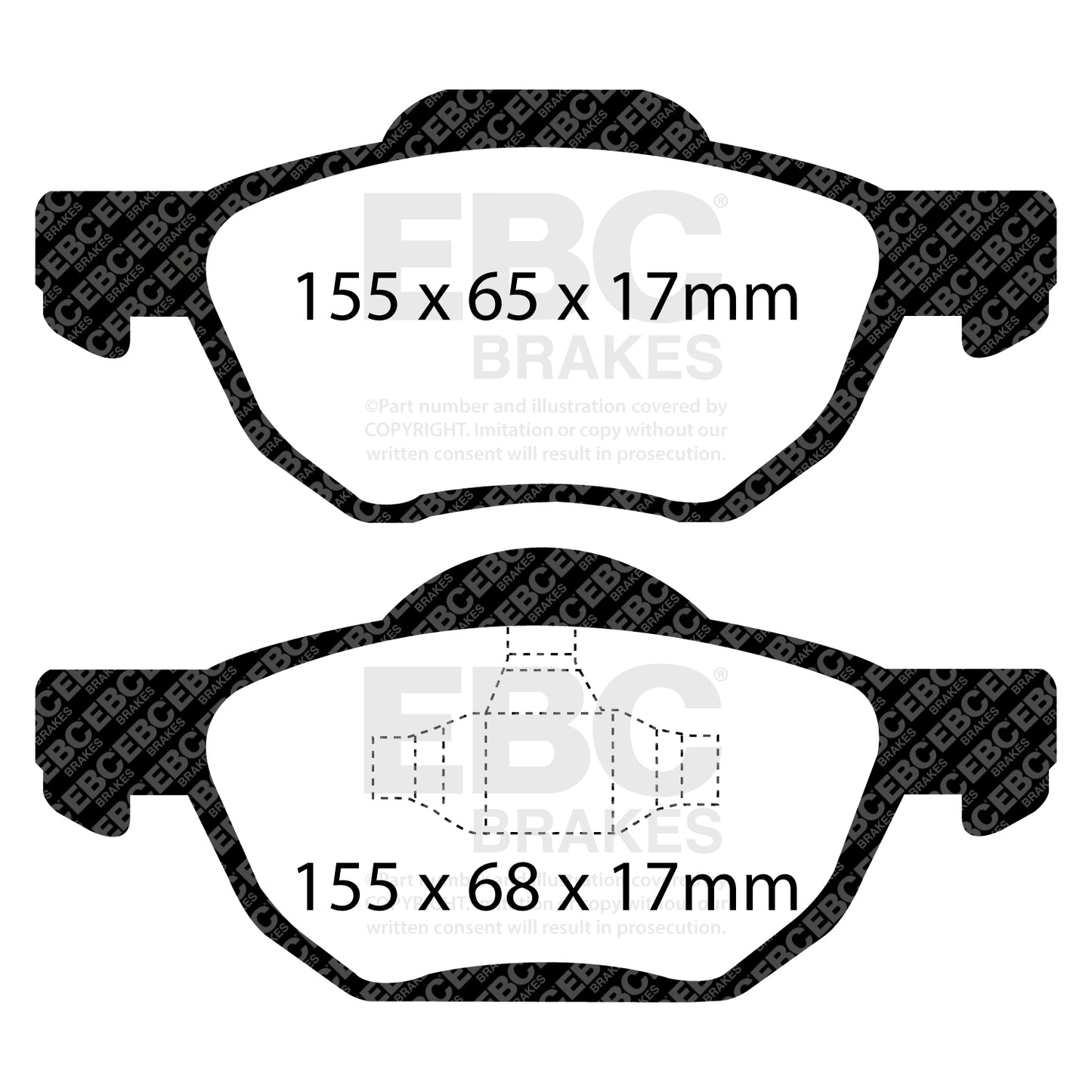 EBC Brakes Greenstuff 6000 Series Truck and SUV Brake Pad Set (DP6992)