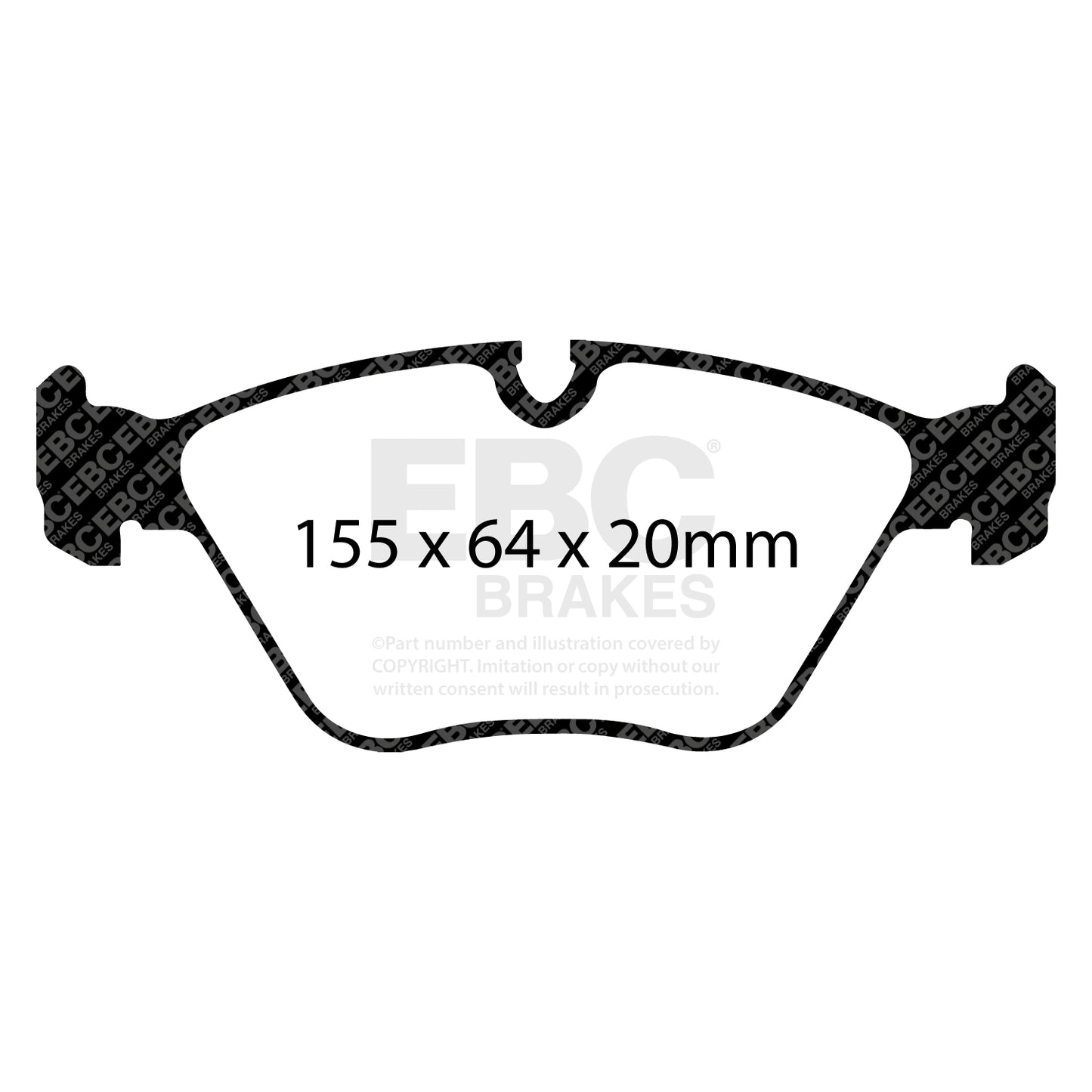 EBC Brakes Greenstuff 6000 Series Truck and SUV Brake Pad Set (DP6992)