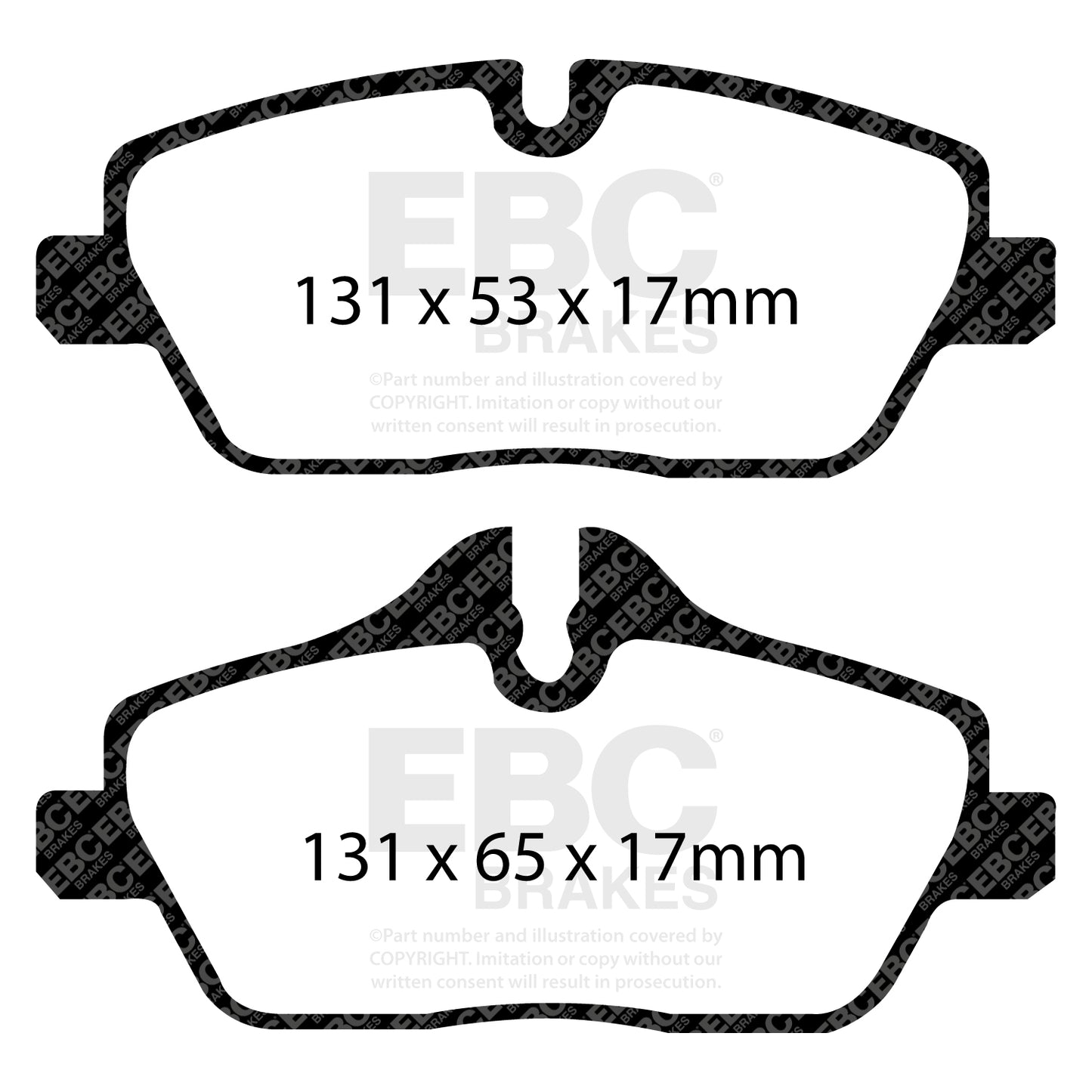 EBC Brakes Greenstuff 6000 Series Truck and SUV Brake Pad Set (DP6992)
