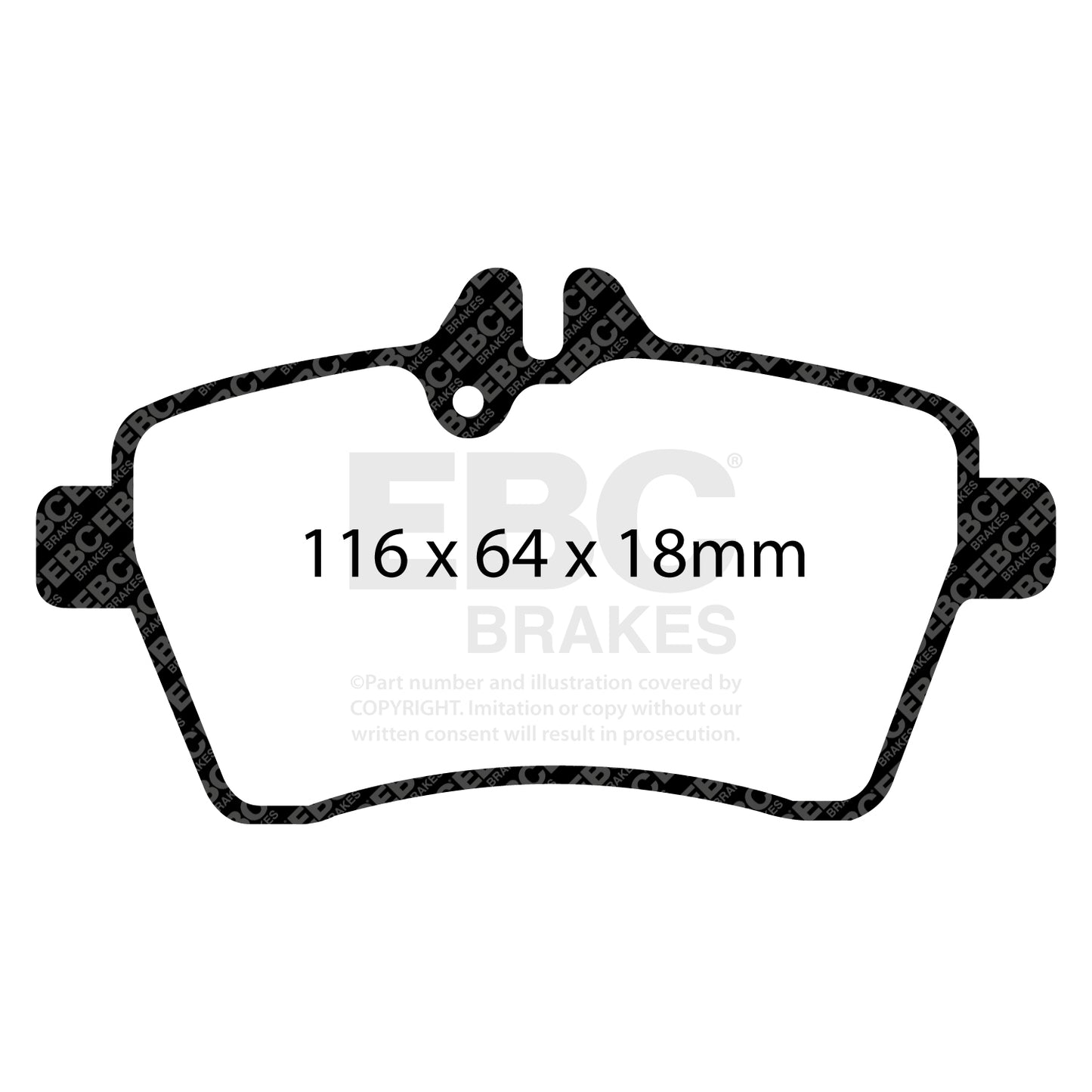 EBC Brakes Greenstuff 6000 Series Truck and SUV Brake Pad Set (DP6992)