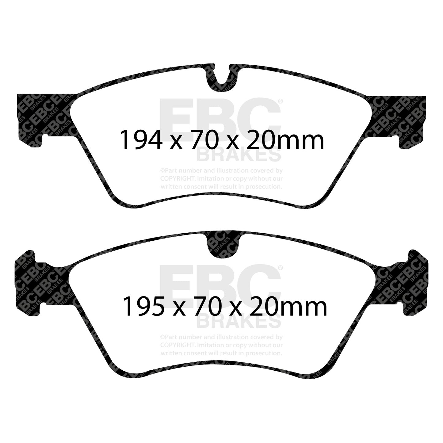 EBC Brakes Greenstuff 6000 Series Truck and SUV Brake Pad Set (DP6992)