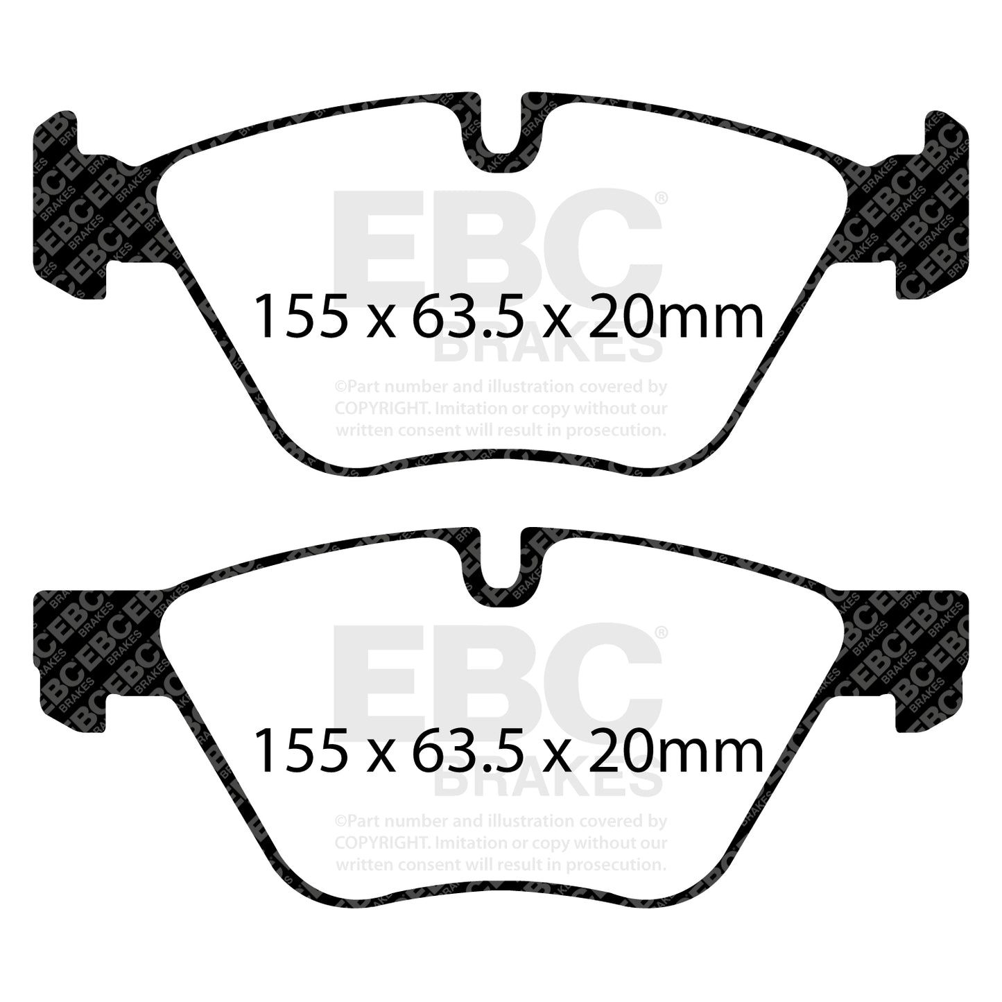EBC Brakes Greenstuff 6000 Series Truck and SUV Brake Pad Set (DP6992)
