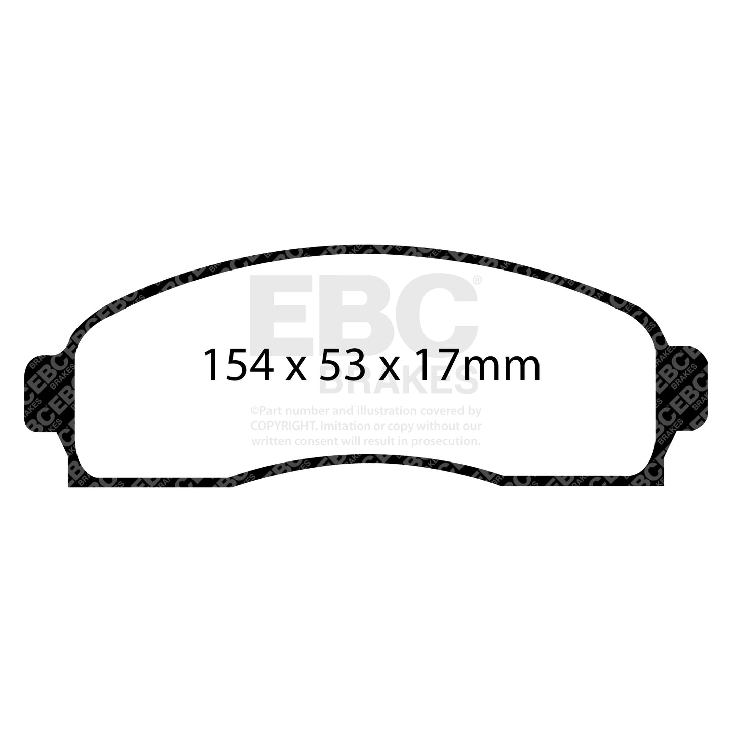 EBC Brakes Greenstuff 6000 Series Truck and SUV Brake Pad Set (DP6992)