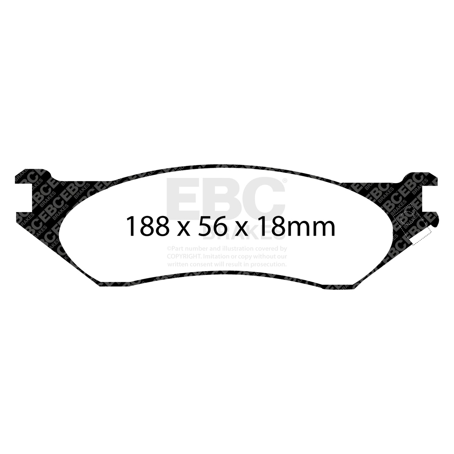 EBC Brakes Greenstuff 6000 Series Truck and SUV Brake Pad Set (DP6992)