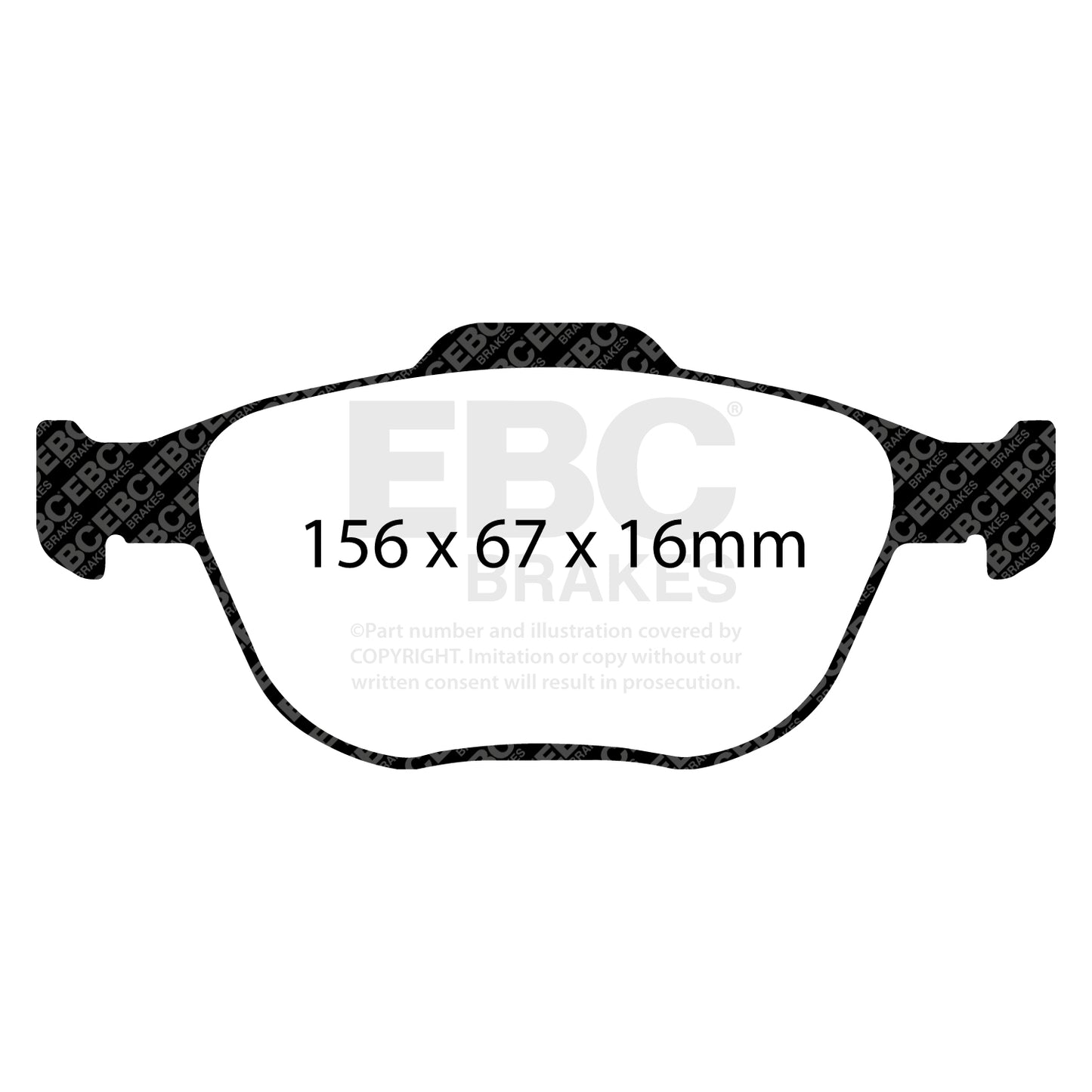 EBC Brakes Greenstuff 6000 Series Truck and SUV Brake Pad Set (DP6992)