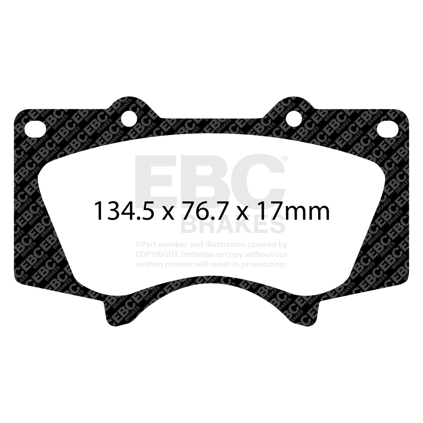 EBC Brakes Greenstuff 6000 Series Truck and SUV Brake Pad Set (DP6992)