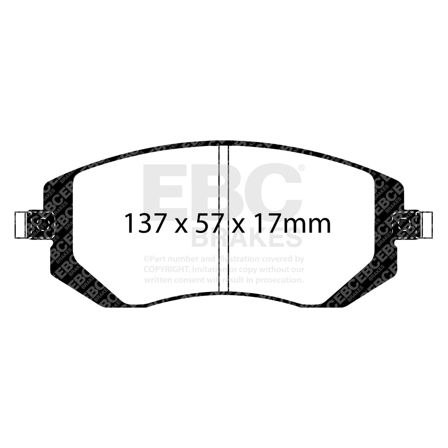 EBC Brakes Greenstuff 6000 Series Truck and SUV Brake Pad Set (DP6992)