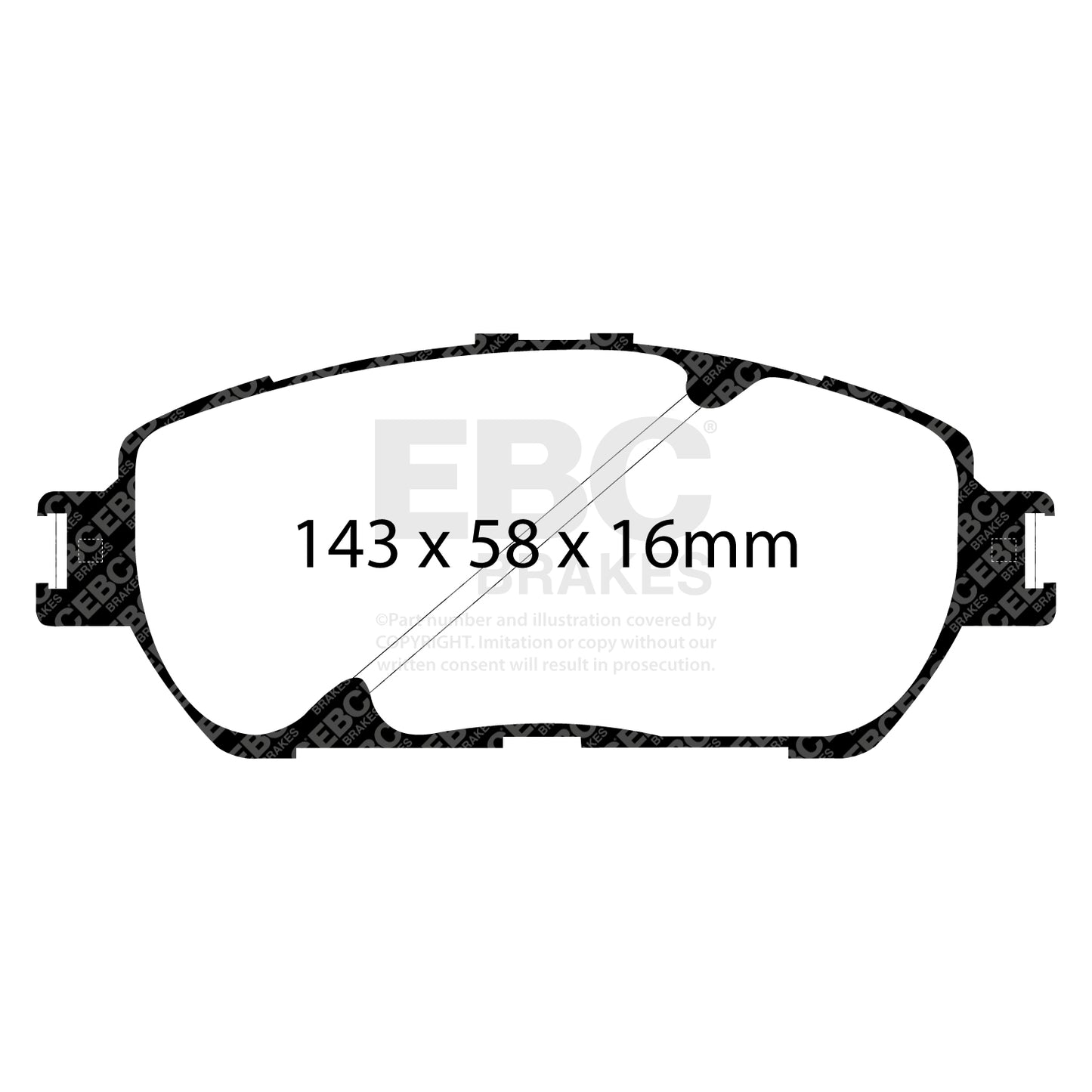 EBC Brakes Greenstuff 6000 Series Truck and SUV Brake Pad Set (DP6992)