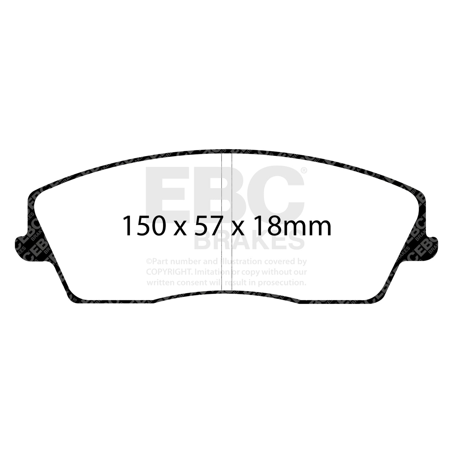 EBC Brakes Greenstuff 6000 Series Truck and SUV Brake Pad Set (DP6992)