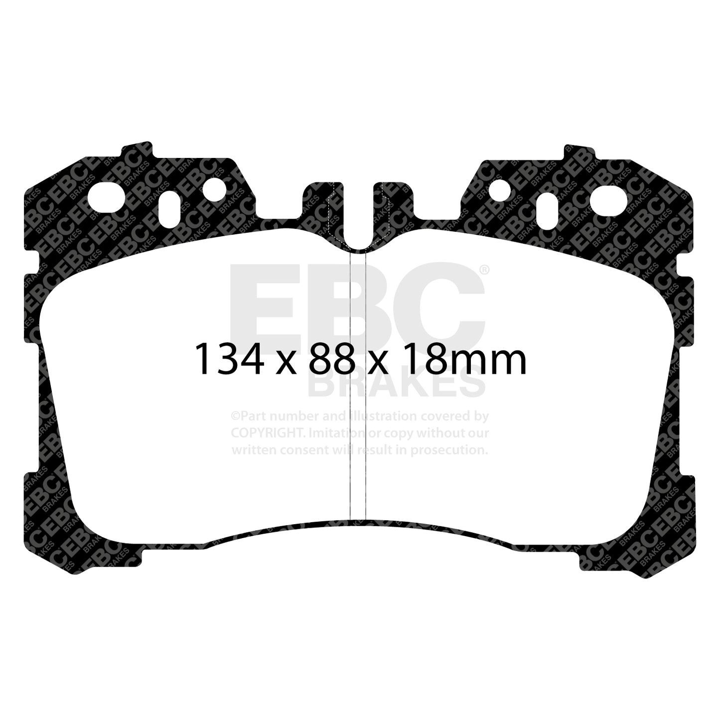 EBC Brakes Greenstuff 6000 Series Truck and SUV Brake Pad Set (DP6992)