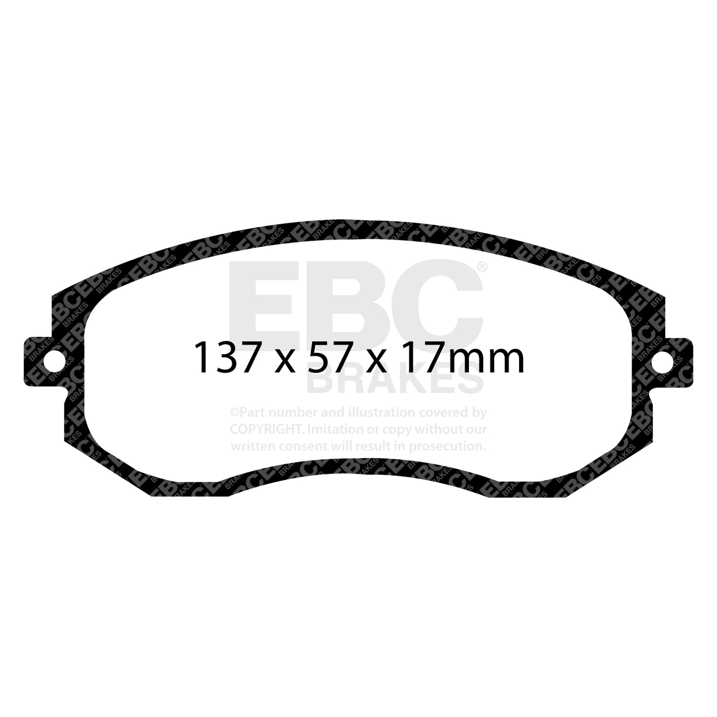 EBC Brakes Greenstuff 6000 Series Truck and SUV Brake Pad Set (DP6992)