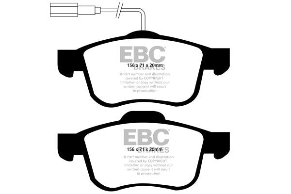 EBC Brakes Greenstuff 6000 Series Truck and SUV Brake Pad Set (DP6992)
