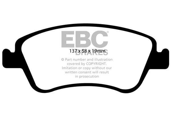 EBC Brakes Greenstuff 6000 Series Truck and SUV Brake Pad Set (DP6992)