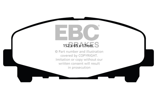EBC Brakes Greenstuff 6000 Series Truck and SUV Brake Pad Set (DP6992)