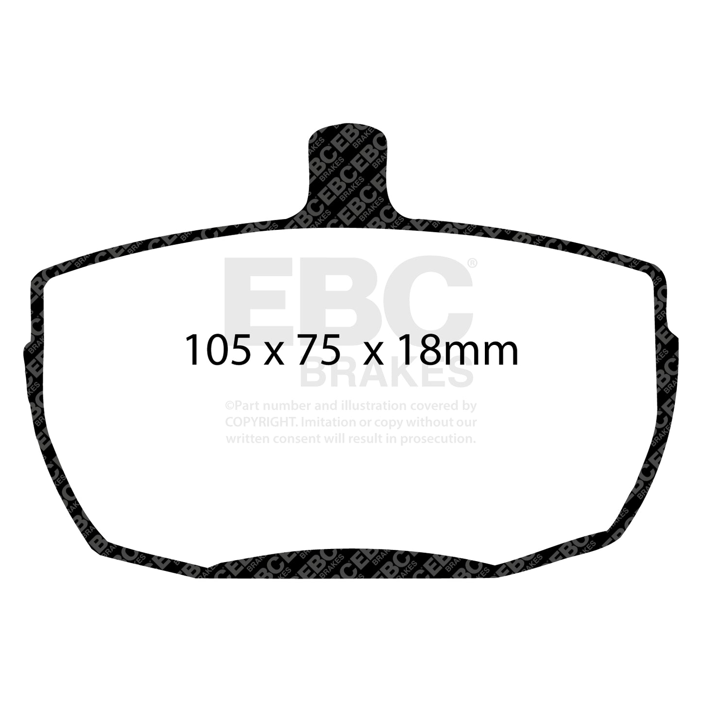 EBC Brakes Greenstuff 6000 Series Truck and SUV Brake Pad Set (DP6992)