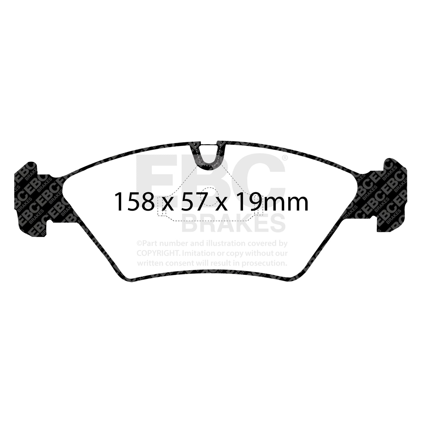 EBC Brakes Greenstuff 6000 Series Truck and SUV Brake Pad Set (DP6992)