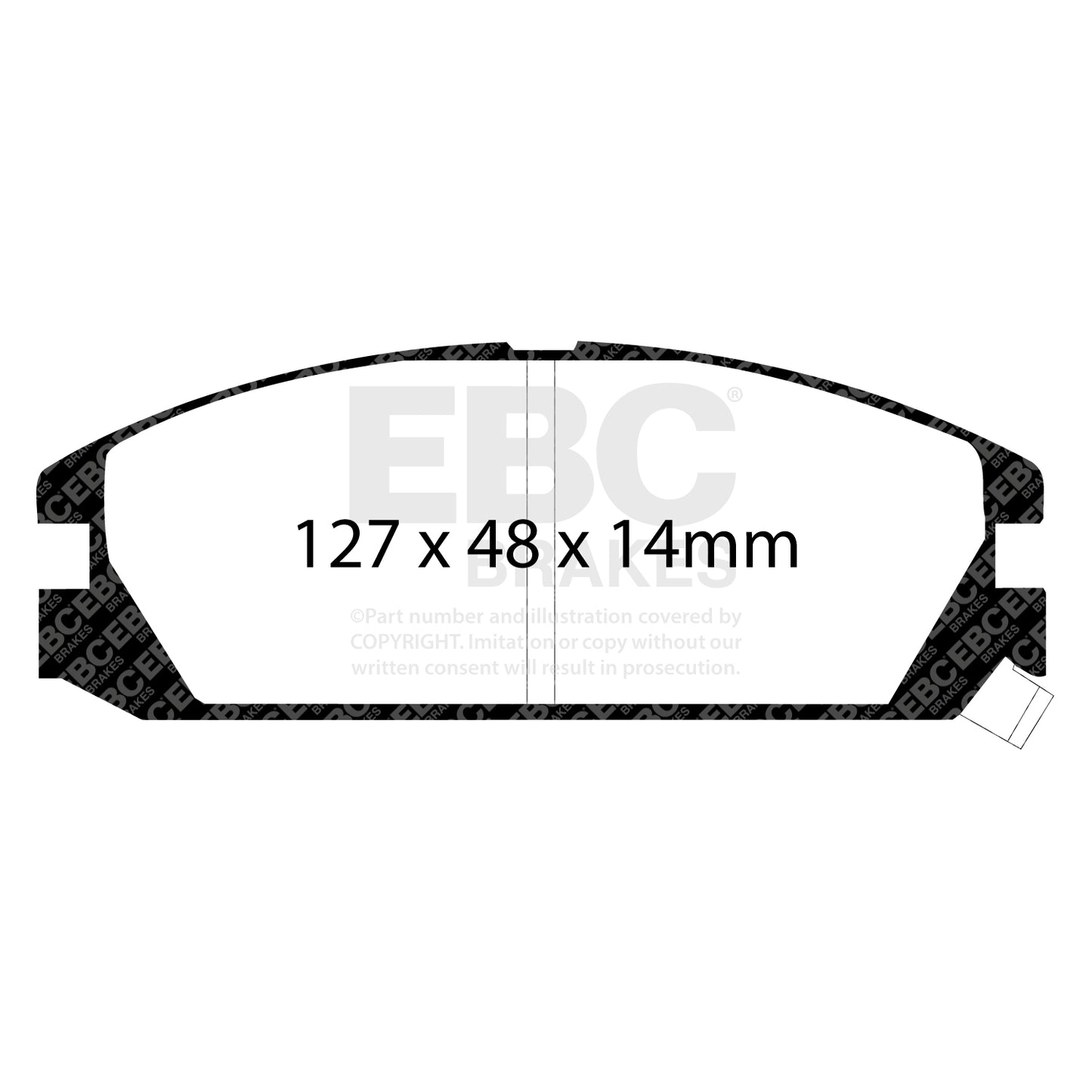 EBC Brakes Greenstuff 6000 Series Truck and SUV Brake Pad Set (DP6992)