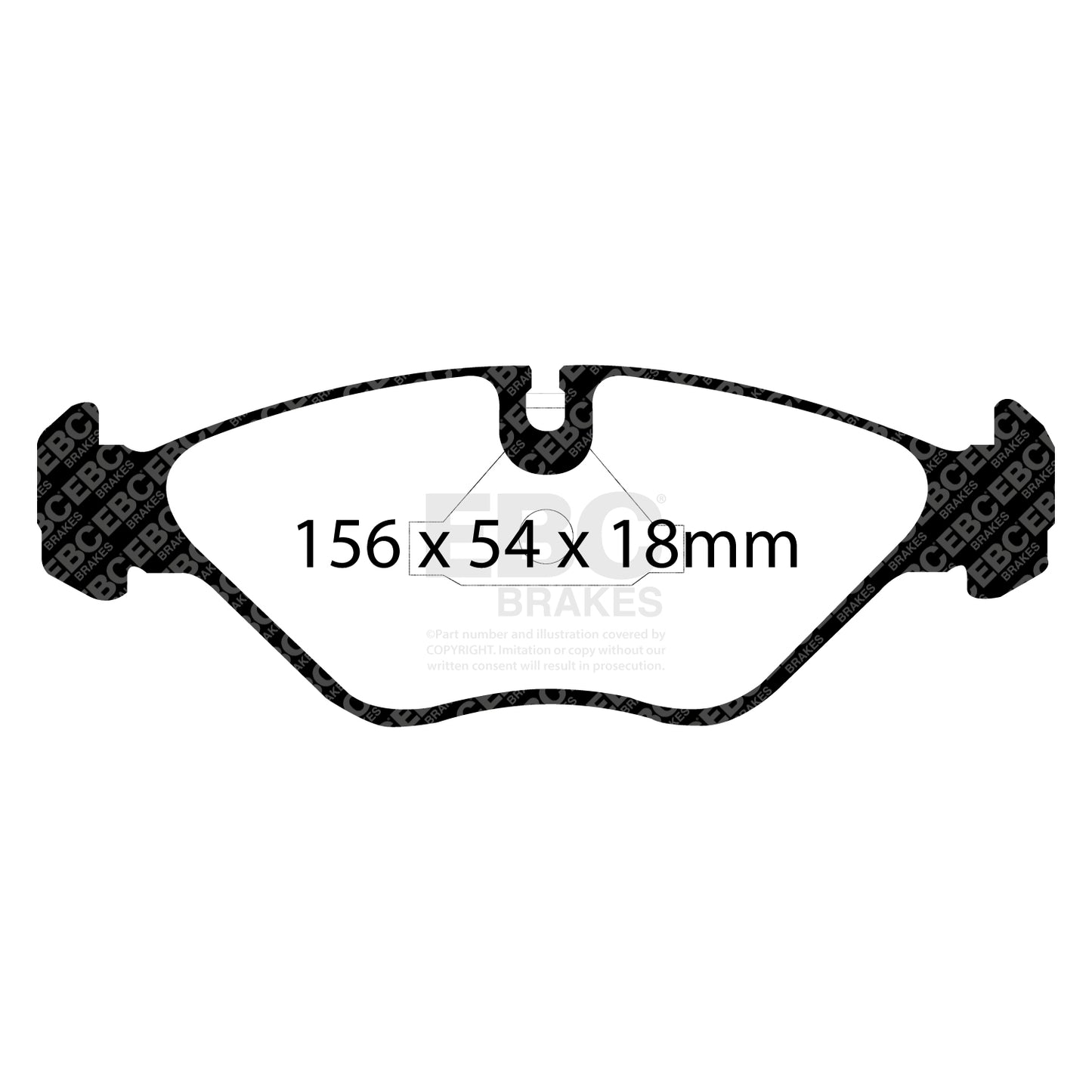 EBC Brakes Greenstuff 6000 Series Truck and SUV Brake Pad Set (DP6992)