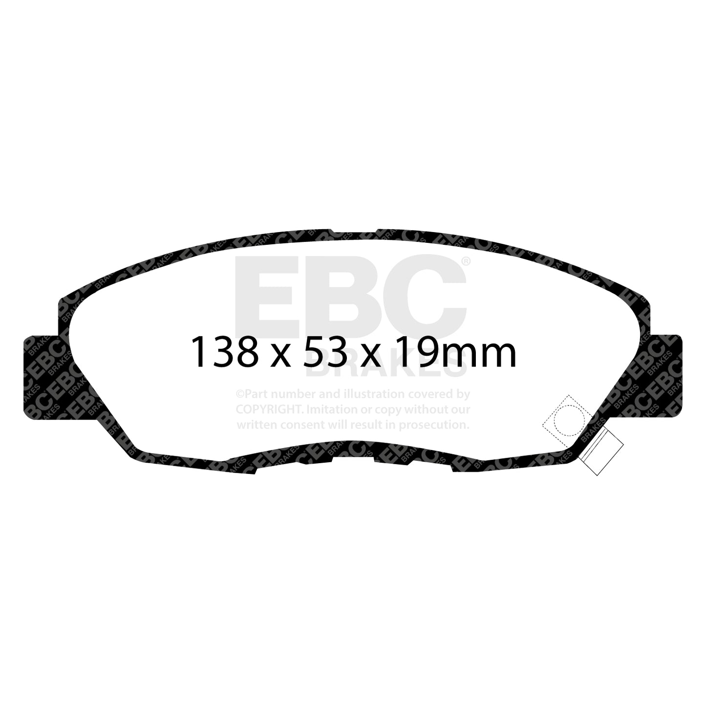 EBC Brakes Greenstuff 6000 Series Truck and SUV Brake Pad Set (DP6992)