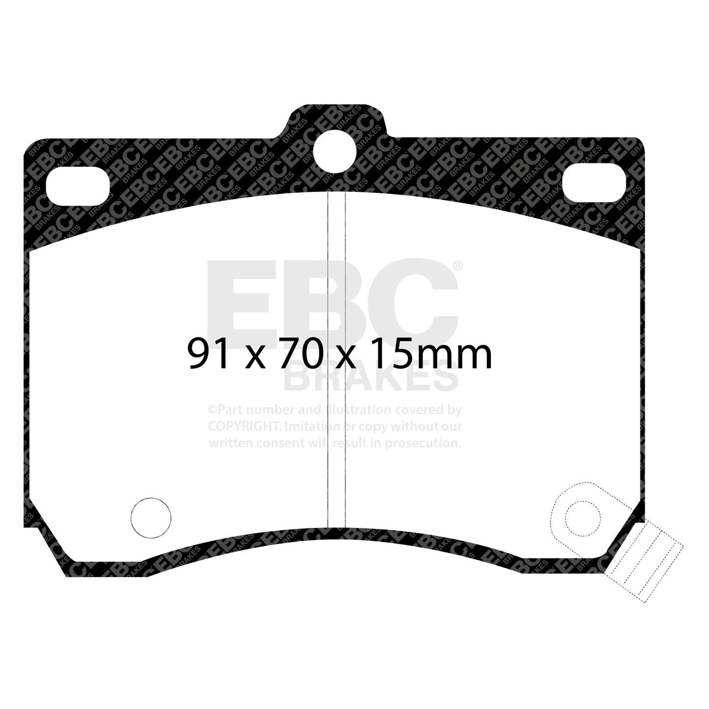 EBC Brakes Greenstuff 6000 Series Truck and SUV Brake Pad Set (DP6992)