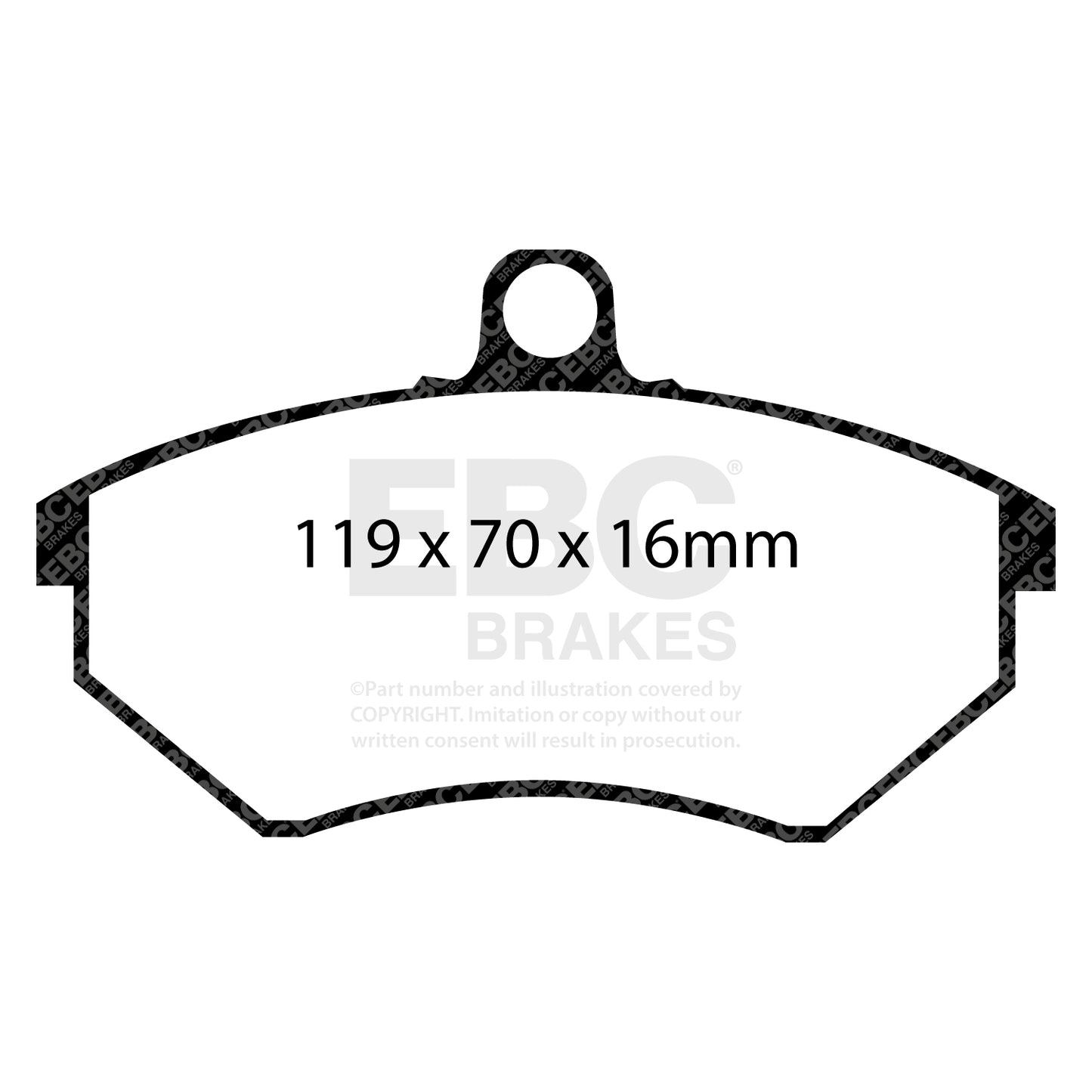 EBC Brakes Greenstuff 6000 Series Truck and SUV Brake Pad Set (DP6992)