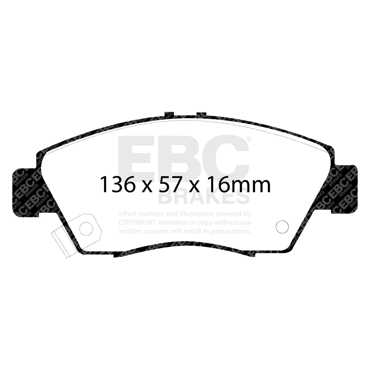 EBC Brakes Greenstuff 6000 Series Truck and SUV Brake Pad Set (DP6992)