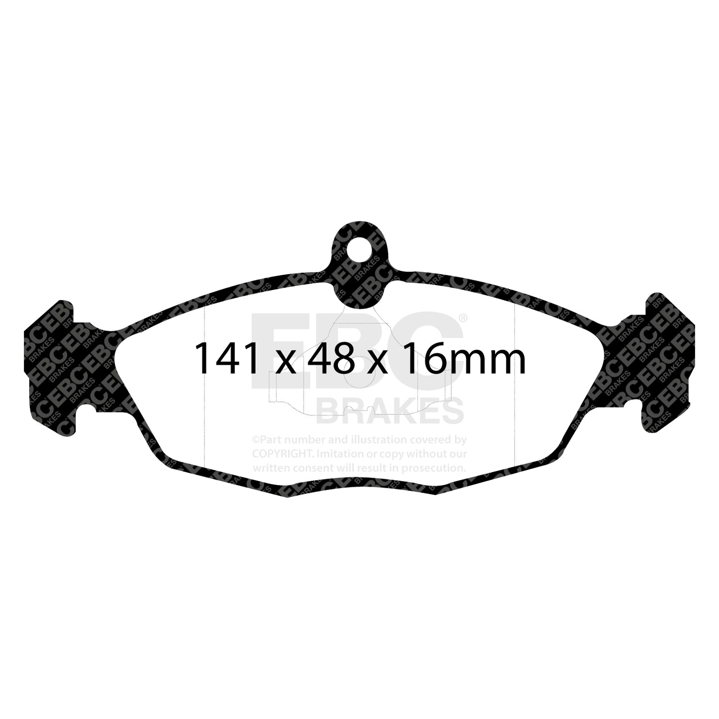 EBC Brakes Greenstuff 6000 Series Truck and SUV Brake Pad Set (DP6992)